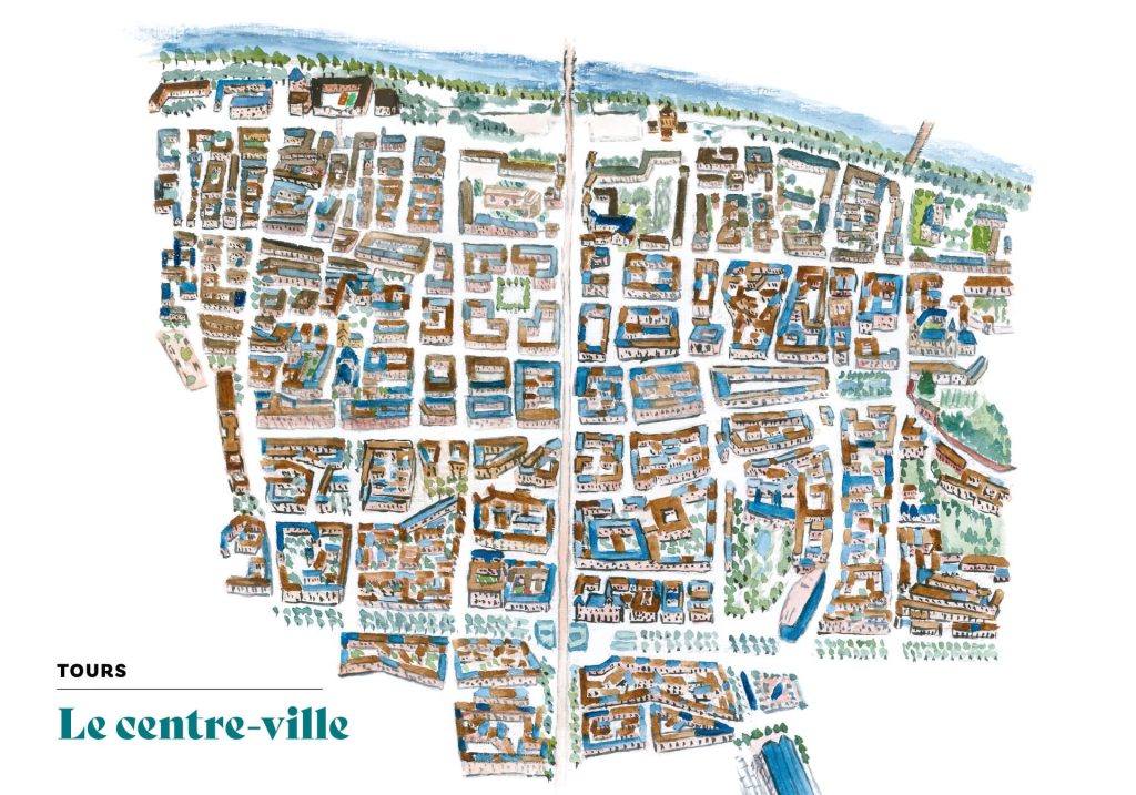 Carte Tours - Centre ville